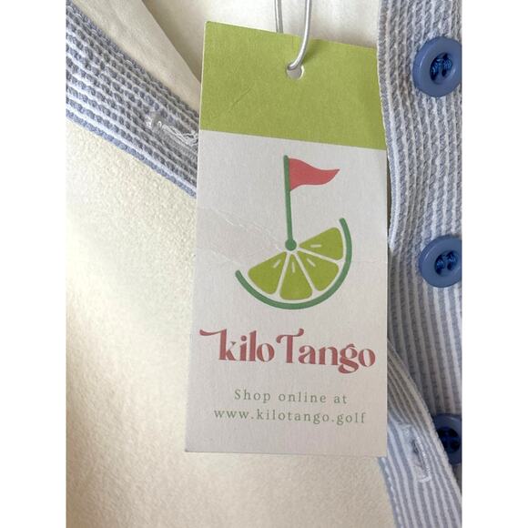 Kilo Tango Women’s S White Collared Sleeveless Polo Golf Shirt Top NEW - Picture 4 of 7
